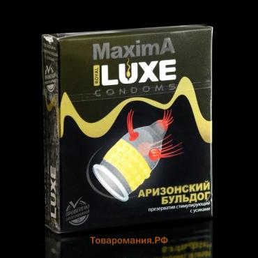 Презервативы «Luxe» Maxima Аризонский Бульдог, 1 шт