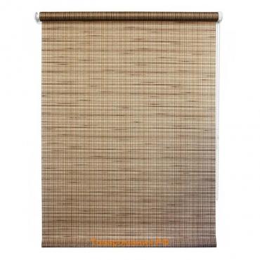Рулонная штора «Рига», 52х175 см, цвет коричневый